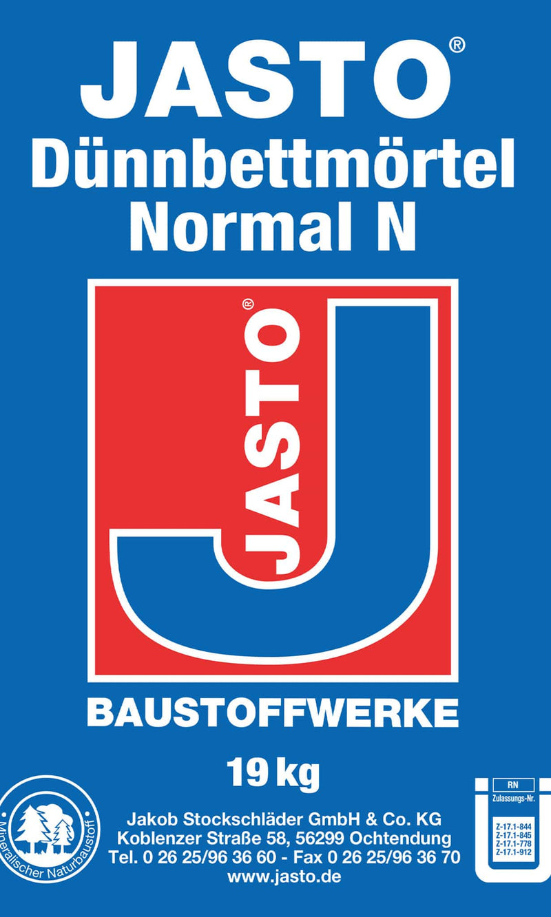 Jasto n dünnbettmörtel bims 19 kg