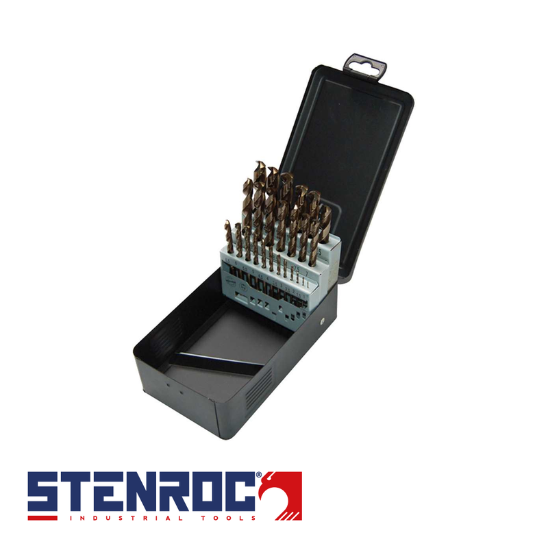 HSS-Cobalt DIN 338 - 25 pcs. 13x0,5 Set Metalbox