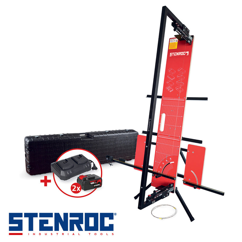 ISOCUT HYBRID SET - 1370mm, table découpe isolation 230V + 18V (2 x 4Ah 18V bat. + charg. + coffre)