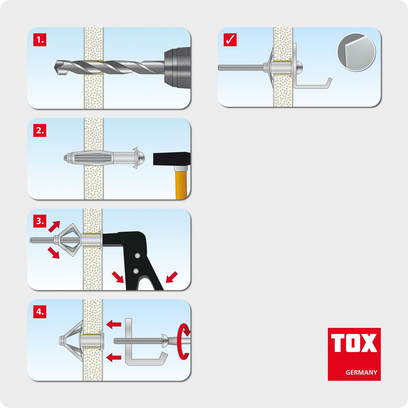 Chevilles pour matériaux creux acrobat 50 pc