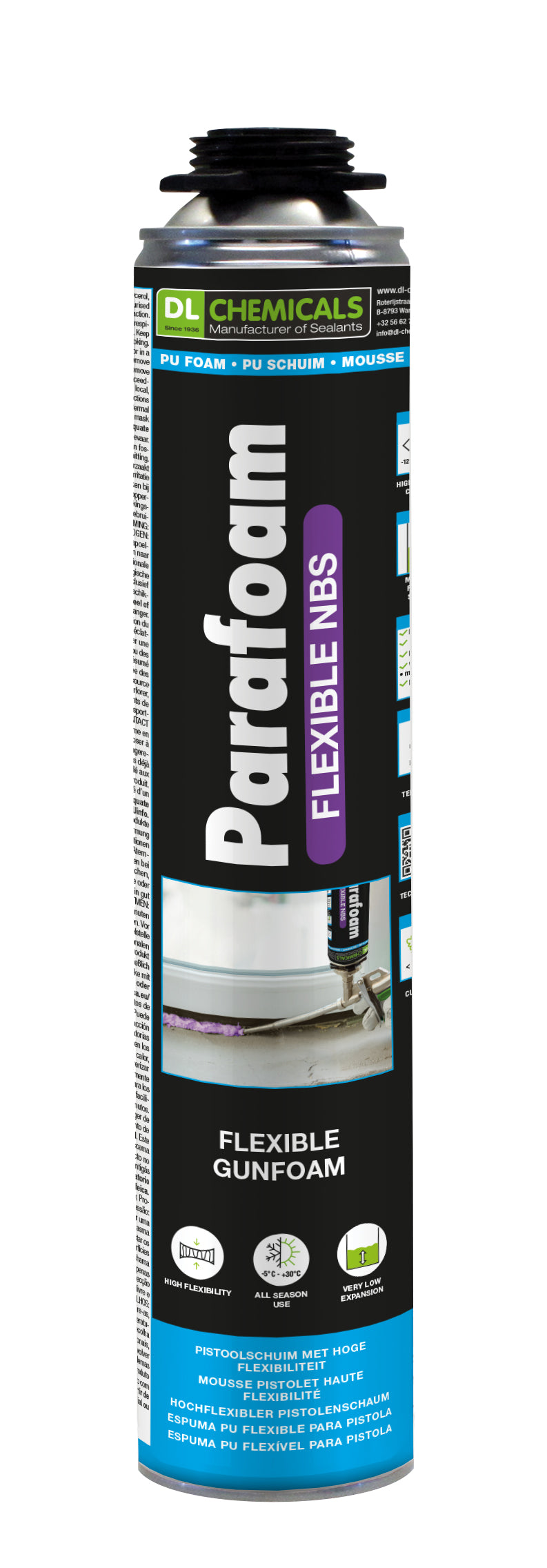 Parafoam mousse flexible nbs 750 ml