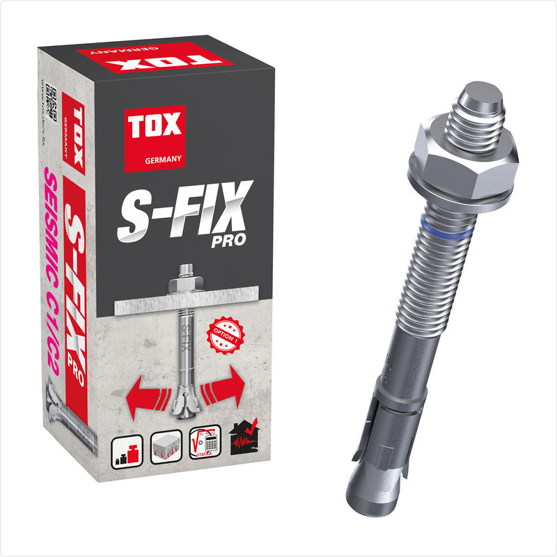 Boulon d'ancrage s-fix pro M8X75/9 (100 pc)