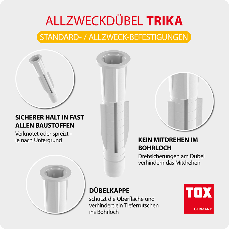 TOX TRIKA 5/31 (100 pc) – cheville universelle