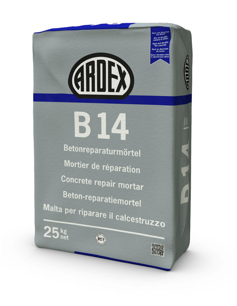 Ardex b 14 mortier a reparer beton gris 25 kg