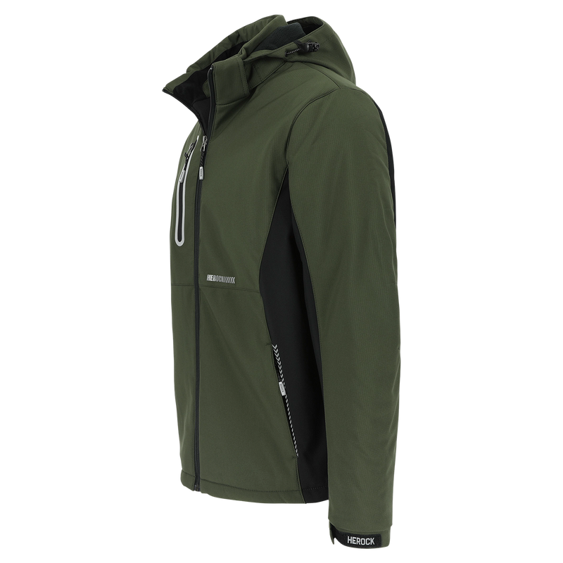 Taris softshell veste kaki foncé/noir L