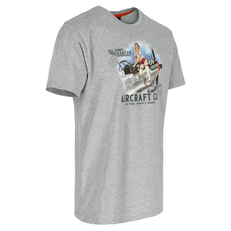 Sky racer t-shirt manches courtes gris claire L limited edition