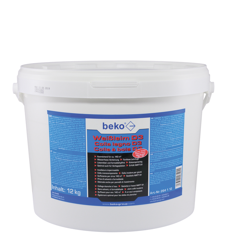 beko Colle blanche D3 en seau