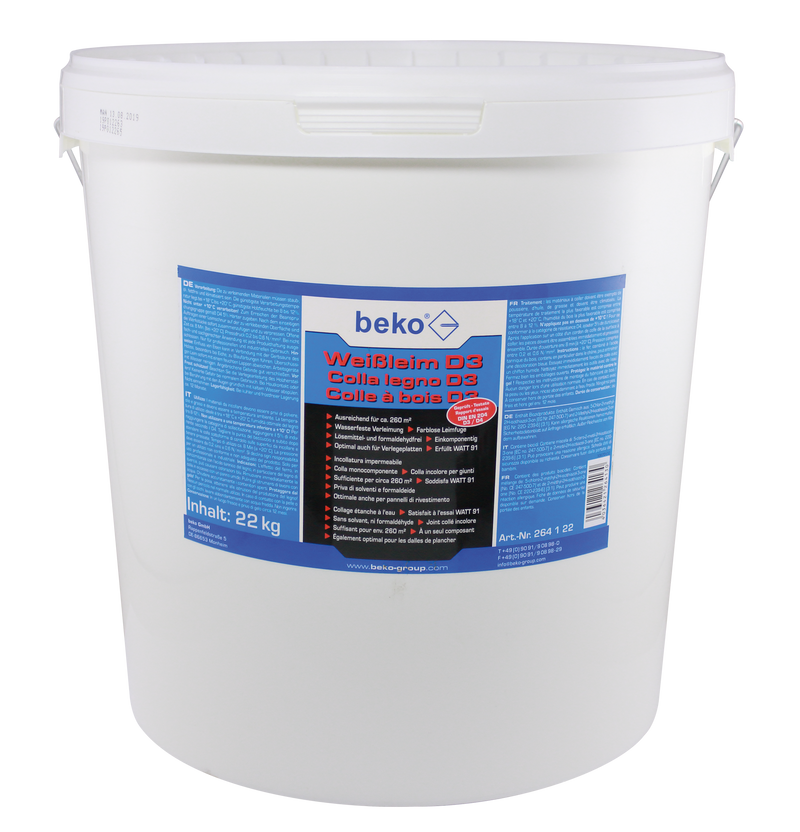 beko Colle blanche D3 en seau