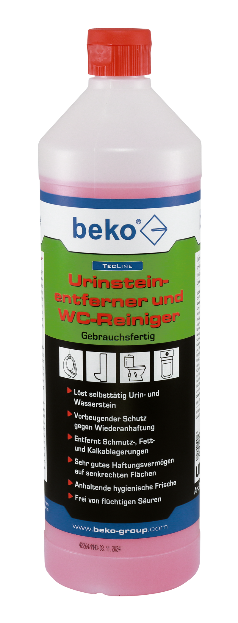 beko TecLine détartrant urinaire et nettoyant WC