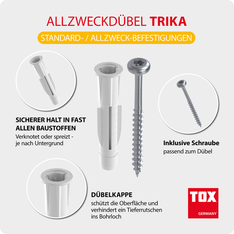 TOX TRIKA + S PH – cheville universelle