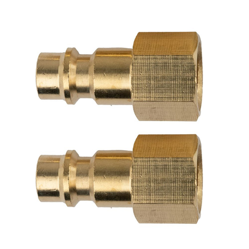 Raccord/embout tuyau air compr. 1/4F 2PCES