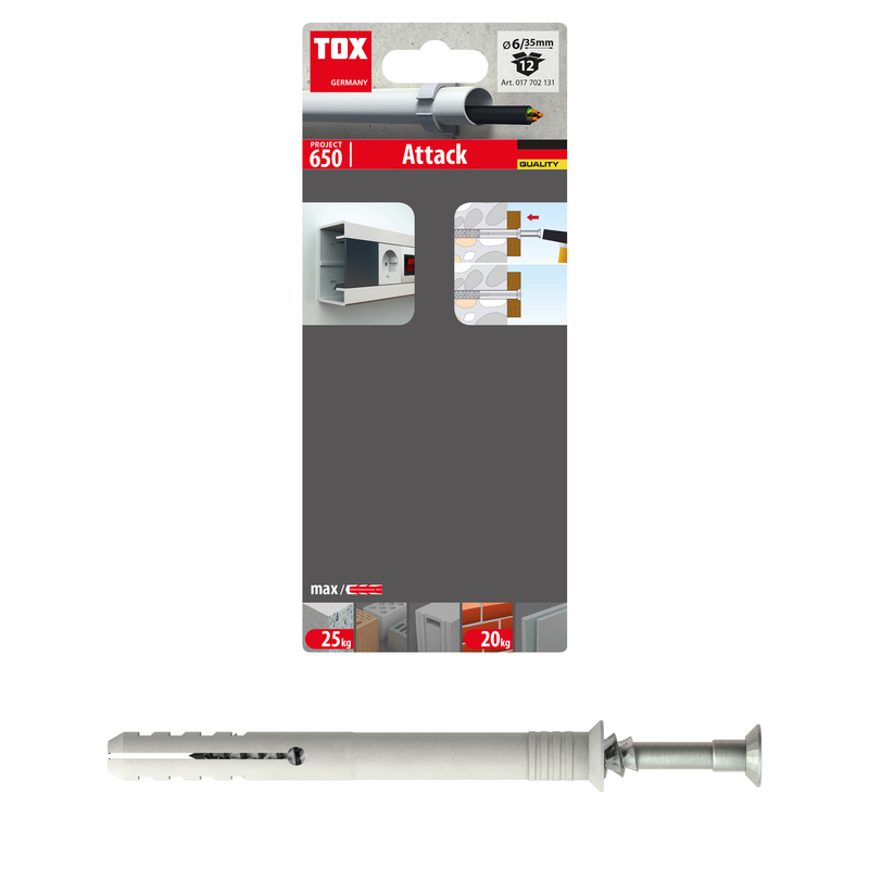 TOX Attack 6/35 (12 pc) – chevilles à clou