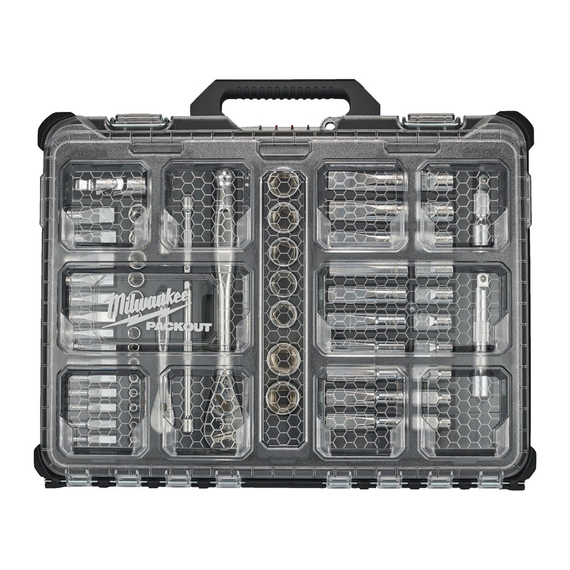 SET DOUILLES & CLIQUETS PACKOUT™ 1/2 & 1/4 63 PCS