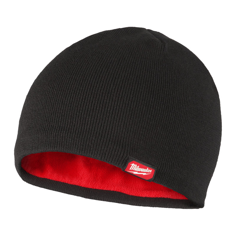 Fleece-Lined Beanie Noir