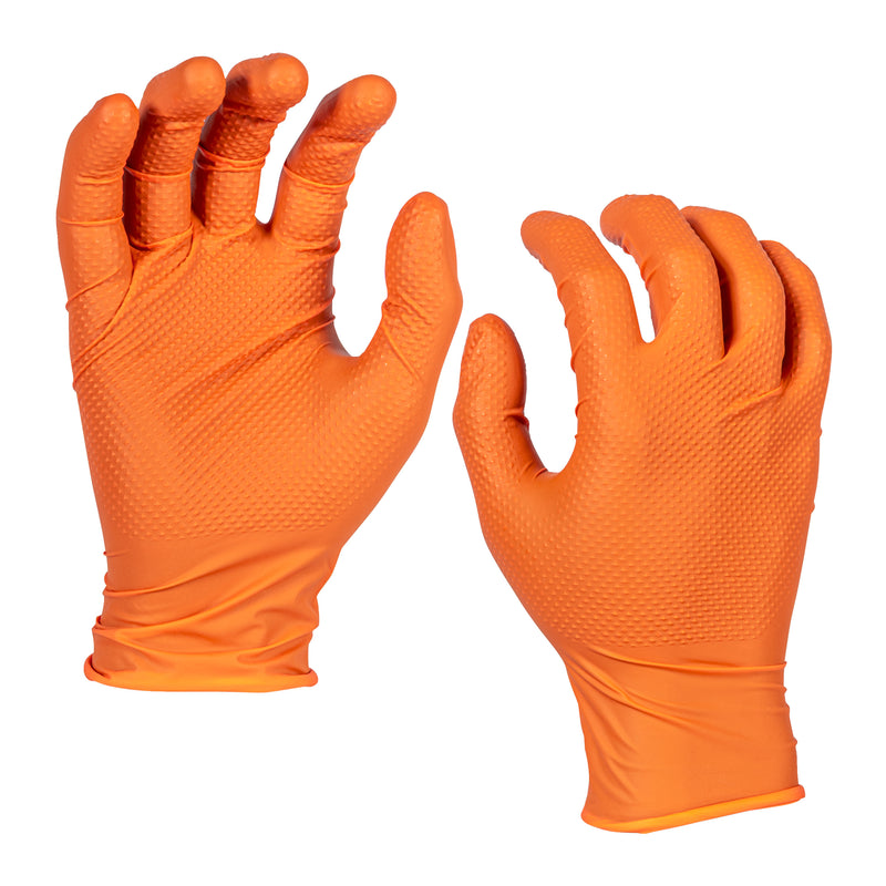 Gants jetables en nitrile, orange - 11/XXL - 50 pièces