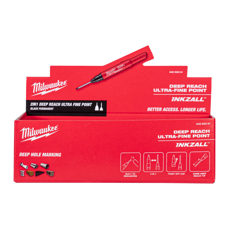 INKZALL Marqueur à pointe ultra fine pour portée profonde (conditionné par 12 pièces)