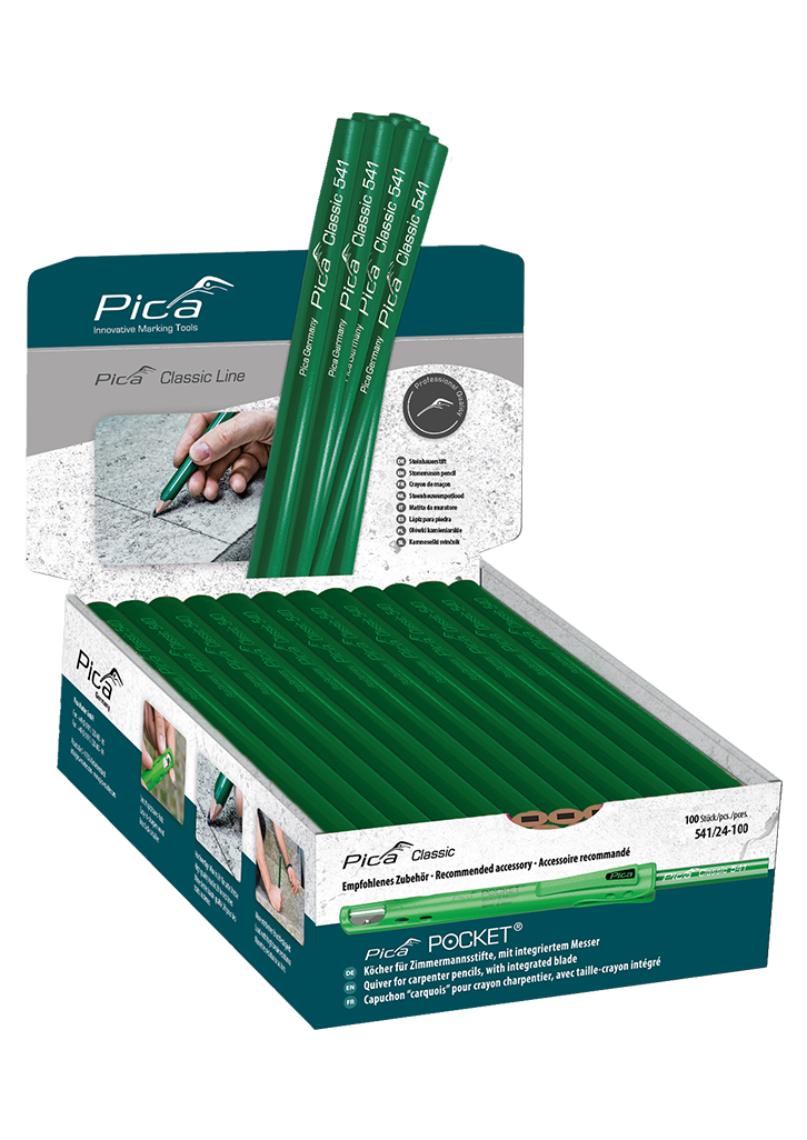 Crayon maçon 30CM boite suspendable (10 pc)