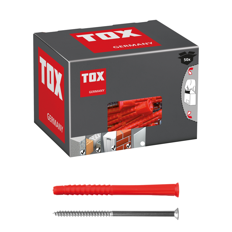 TOX Constructor 6/50 + S (50 pc) – chevilles pour cadres à usage général
