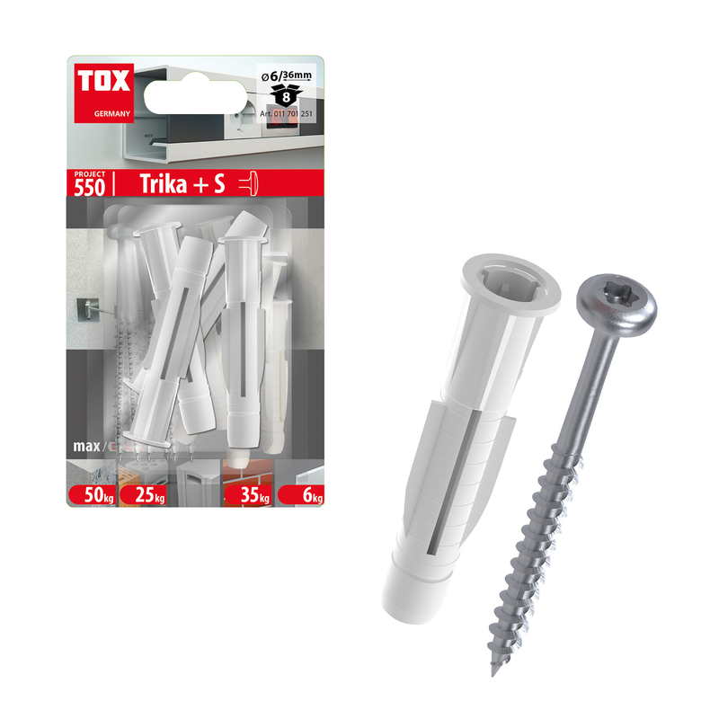 TOX TRIKA + S PH – cheville universelle