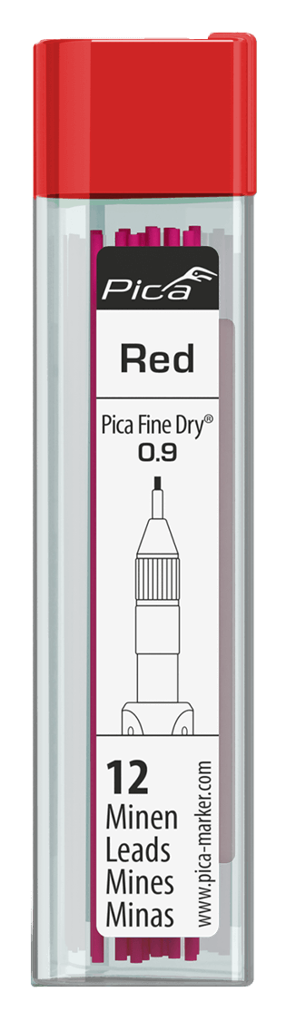 Ensemble de recharge pica fine-dry rouge (12 pc)