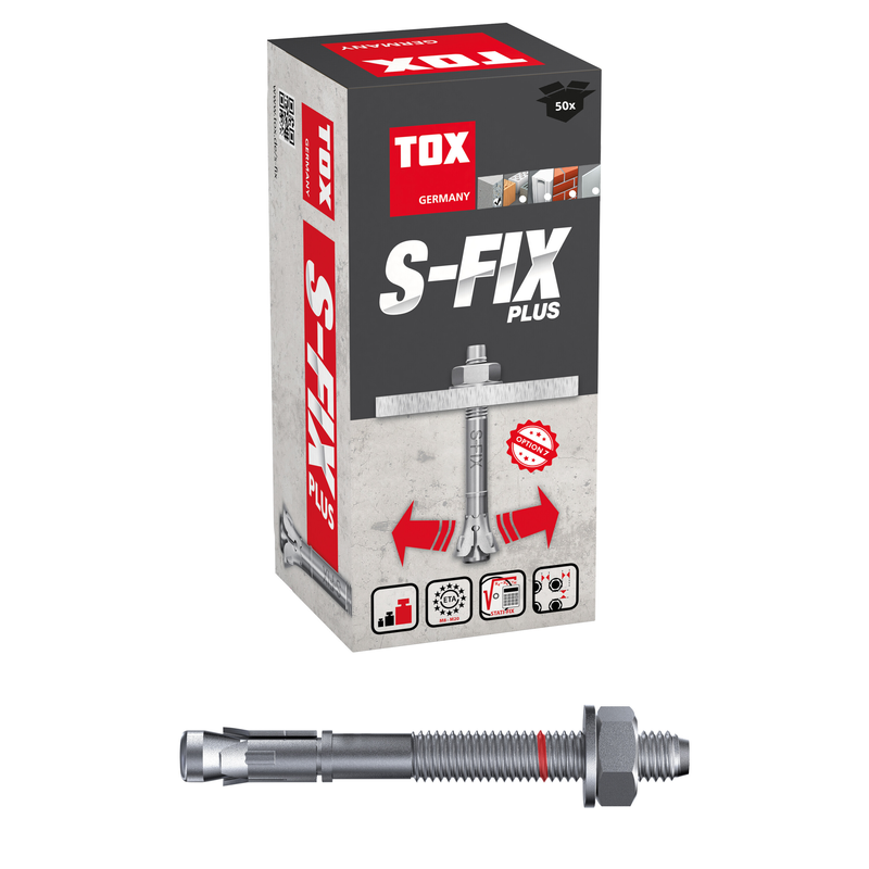 TOX S-Fix Plus 50 pc – boulon d'ancrage