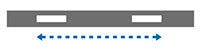 Monto + Stabilo traverse de nivellement trou oblong longueur env.