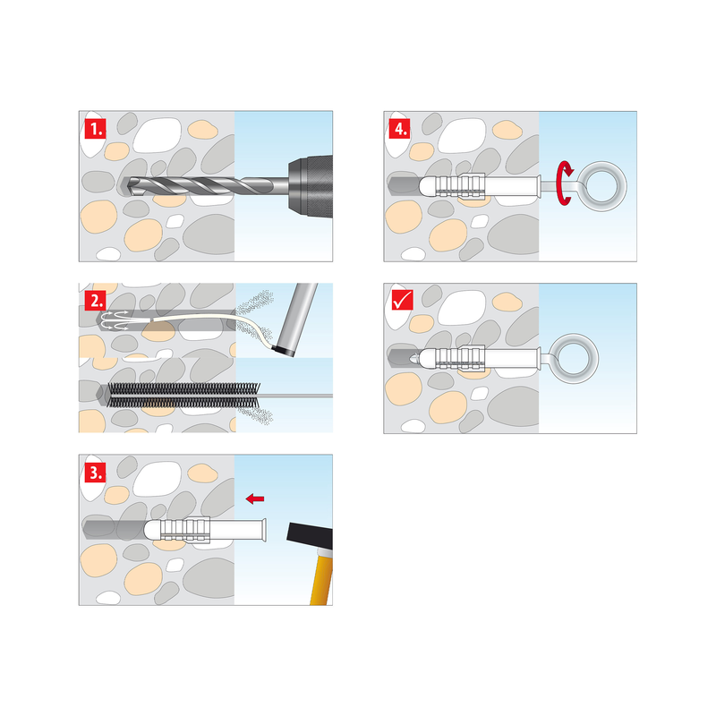 Cheville pour échafaudage safe fix 14/70