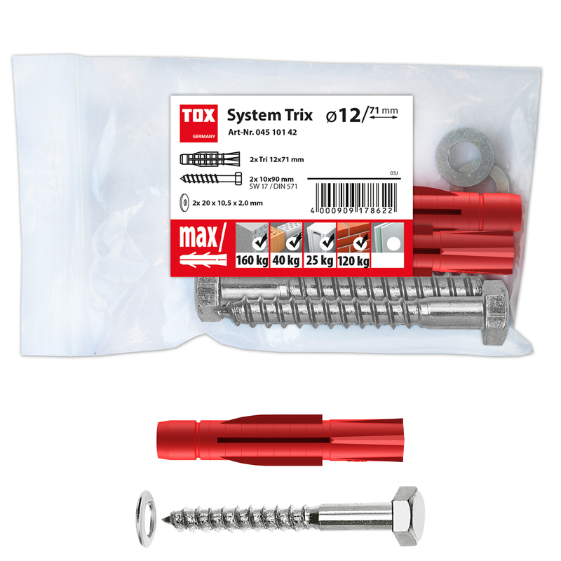 TOX System TRIx 12/71 (2 pc) – kit de montage