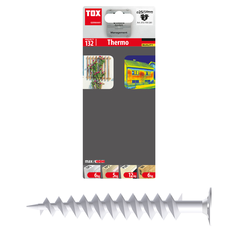 TOX Thermo 120 (2 pc) – chevilles pour matériaux isolants