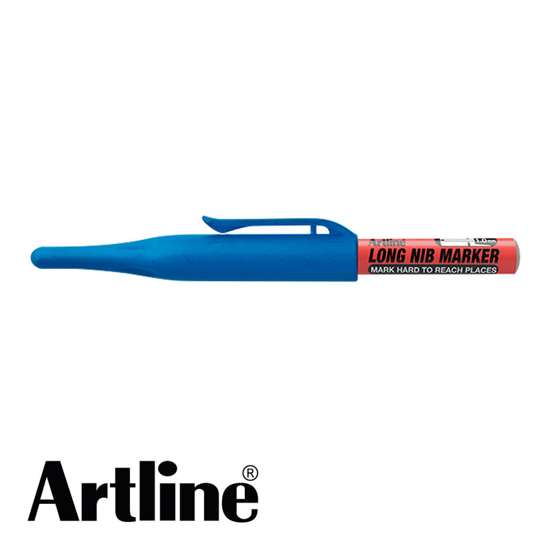 Marqueur Long Nib / bleu / pointe 1mm