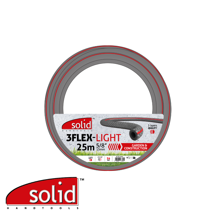 SOLID - 3FLEX-LIGHT (5/8") diam. 15mm x 25m - tuyau