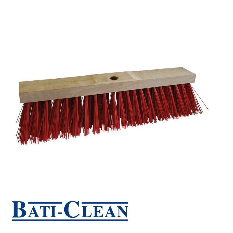 Balai de rue fibres PVC plat - 60 cm