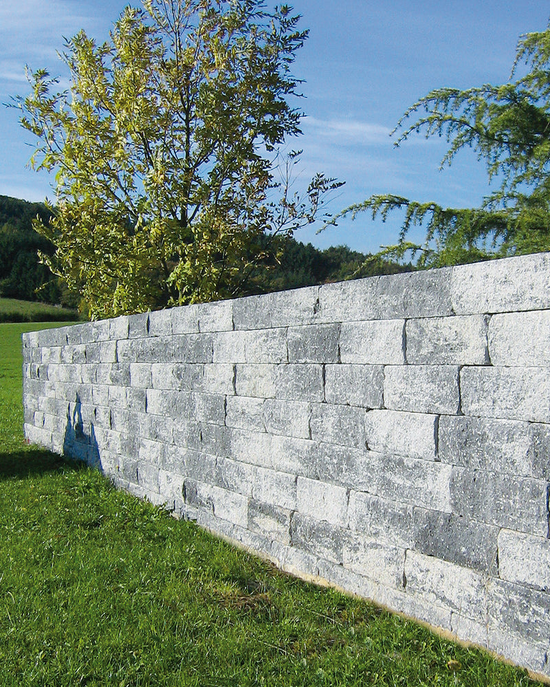 Antik mur mixte rustikal anthracite blanc nuance