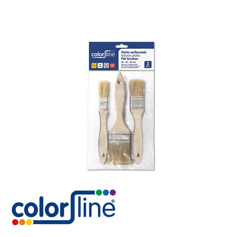 Set de 3 brosses Compo 20-36-50mm - ALL - Poils mixtes