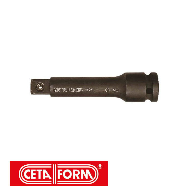 Rallonge pour douille à choc - 1/2" - 75 mm - Chrome noir