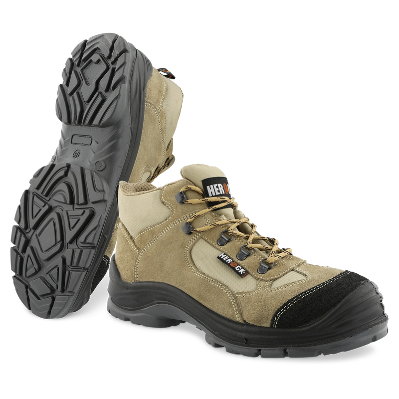Cross S1P chaussures de sécurité hautes beige 37