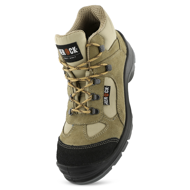 Cross S1P chaussures de sécurité hautes beige 37