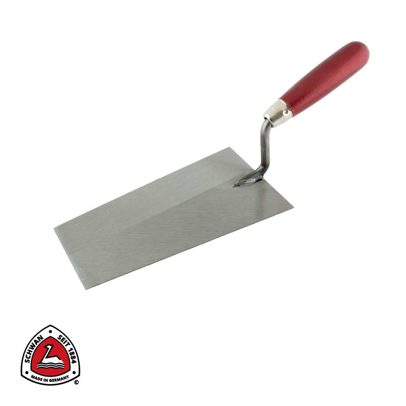 Truelle de maçon PRO, Luxembourg/France, rectangulaire - 220 x 125/90 x 1,3 mm