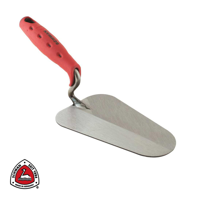 Truelle de maçon standard, Charleroi, SOFT GRIP - 180 x 120 x 1,3 mm