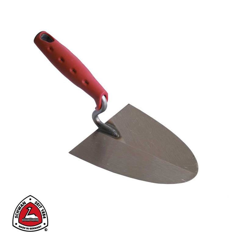 Truelle de maçon standard, Floreffe, SOFT GRIP - 180 x 150 x 1,3 mm