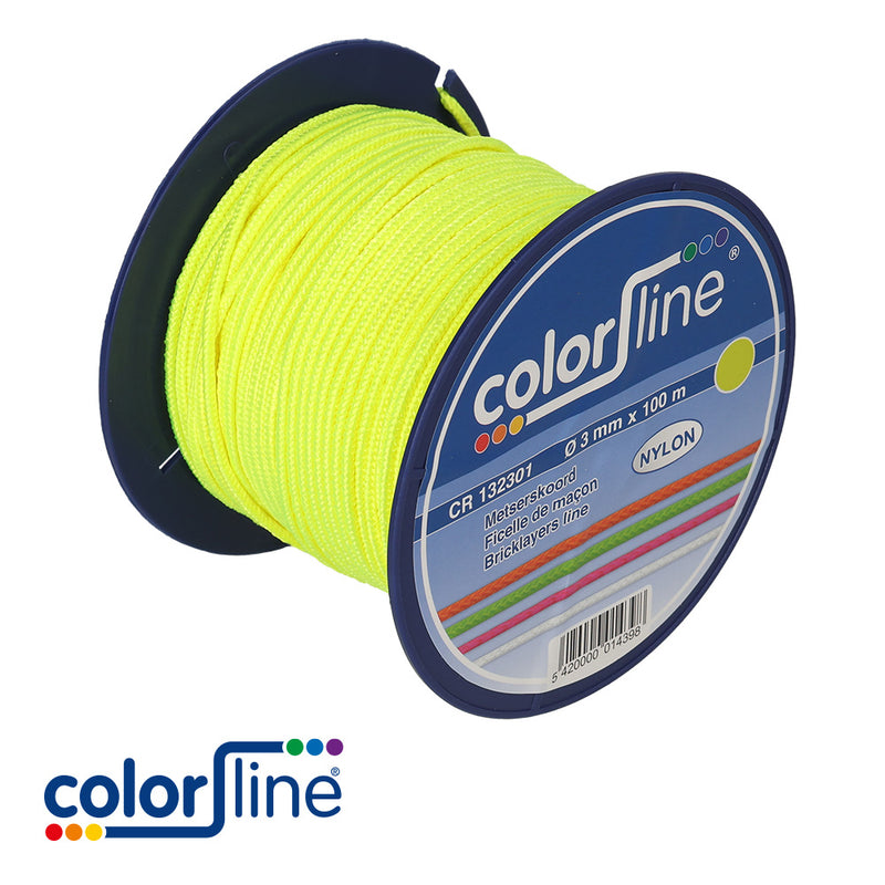 Ficelle de maçon – Nylon – JAUNE FLUO