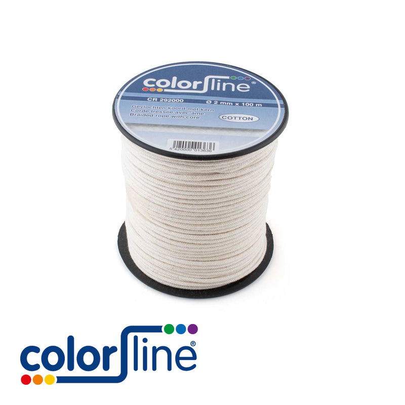 Corde tressée en coton avec âme