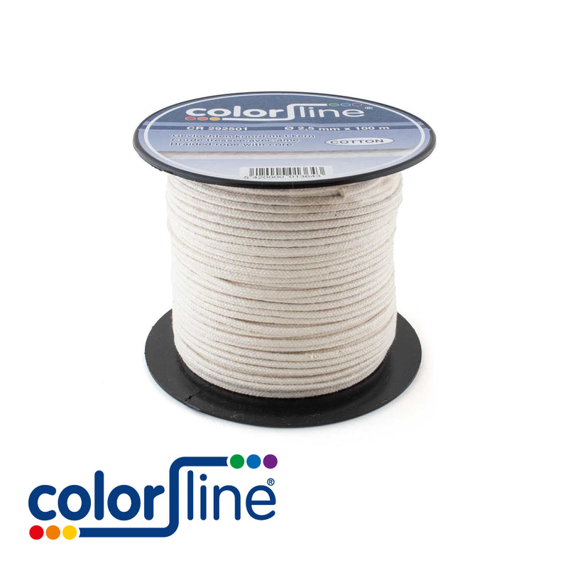 Corde tressée en coton avec âme