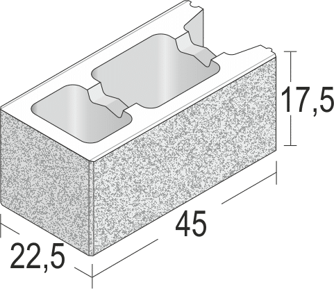 Cavum final long 45x22,5x17,5 cm sahara