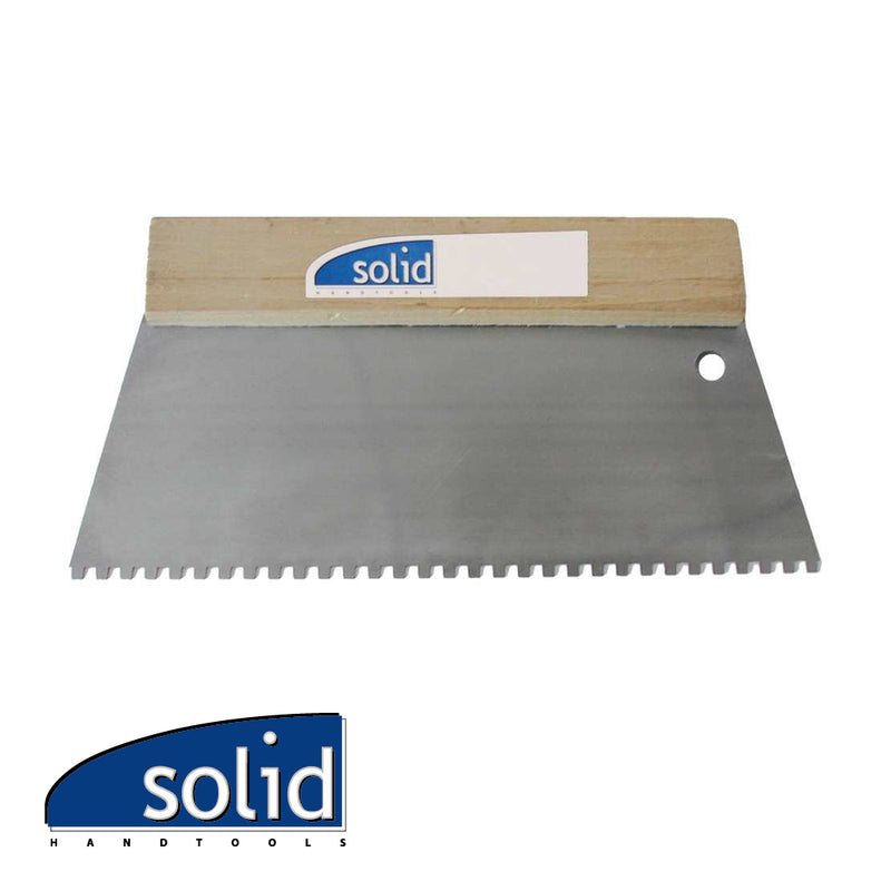 Couteau à colle acier  – manche en bois – denture