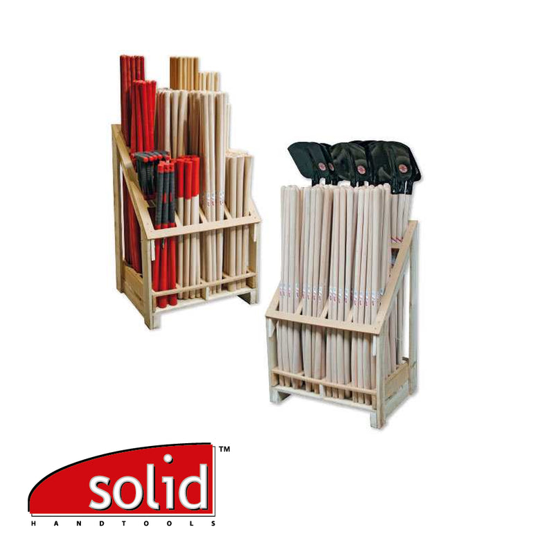 Présentoir vide en bois pour manches SOLID