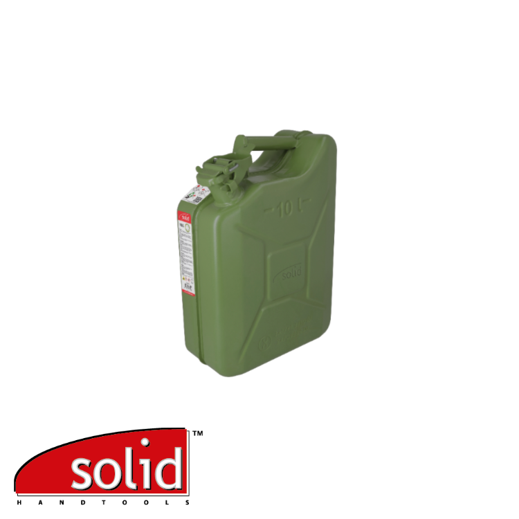 Jerrycan SOLID VERT – métal pour essence – avec fermeture sécurité