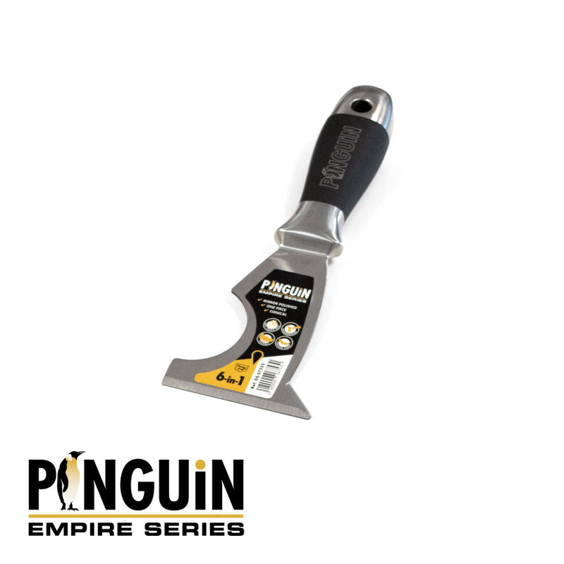 PINGUIN Empire - Spatule inox MULTI-TOOL - 6-in-1, Soft Touch Grip - Tête marteau
