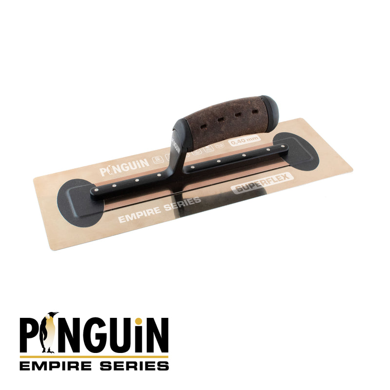 PINGUIN Empire SUPERFLEX Plâtresse 356x120x0,4mm,acier inox chromé, poignée cuir vintage