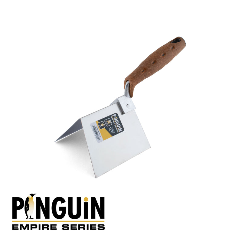 PINGUIN Empire truelle d'angle extérieur – Poignée en liège – Inox